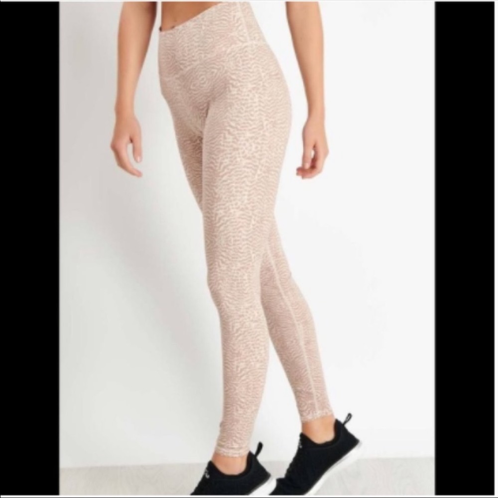 Varley Duncan Rose Feather High Waisted Leggings Size S